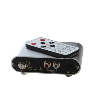 3 Sisend, 1 Väljund /1 Sisend-Väljund 3 RCA Audio Sisend Signaali Lüliti Remote Lüliti