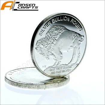 3 Tk/Palju Ühe Untsi Peen hõbetatud Buffalo USA Münt