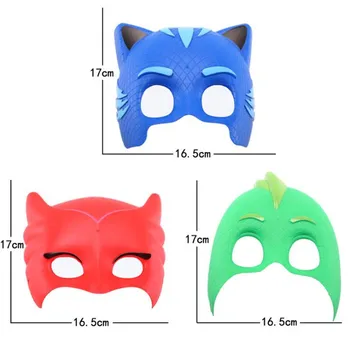 3 Tk/Set Pj Maskid Seeria Anime Kids Mänguasjad Cartoon Mask Tegevus Joonis Laste Jõulud Halloweeni Ball Pool Kingitused