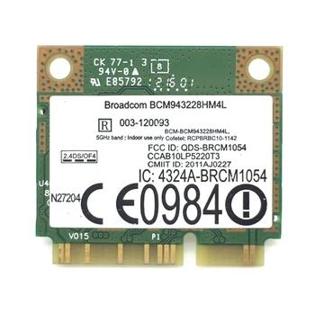 300Mbps Wifi Traadita Kaardi 802.11 a/b/g/n 2.4 GHz, 5 ghz Kiire Sülearvuti Wlan MINI-Pci-e Kahekordne Sagedus BCM943228HMB Dual Band