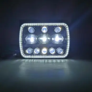 300W 7x6 5x7 tolline LED-Esituled Kõrge Madal Tala Square PÄEVATULED Jaoks Jeep Nääkleja YJ Cherokee XJ Esilatern