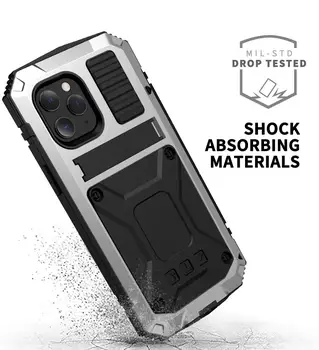 360 Täis Põrutuskindel Kaitsta Armor Omanik Case For iphone 12 pro Max 12 Pro Case For iPhone 12 Mini Bracket Cover Juhul Funda