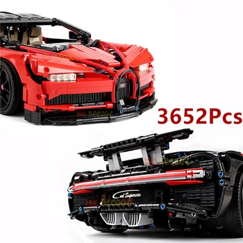 3625pcs Kes Kiirus meister Auto ehitusplokid Technic legoINGlys Bugatti chiron Super Racing DIY Tellised Jõulud Mänguasjad Lastele