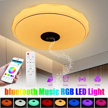 36W/72W Kaasaegne RGB LED laelambid Home valgustus APP bluetooth-Muusika, Valgus, Magamistuba Lamp Smart Lae Lamp+Kaugjuhtimispult