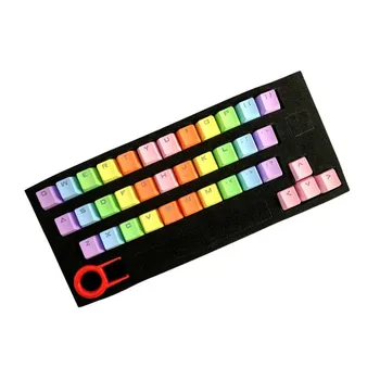 37 Võti Värviline PBT Mehaaniline Klaviatuur Mängude Keycap Set Lülitite Asendamine Translucidus Arvuti Lisaseade Taustavalgustusega Asukoht