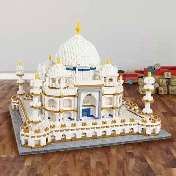 3950pcs ehitusplokid Määrata, Arhitektuur, Vaatamisväärsused, Taj Mahal Palee Mudel Mänguasi Poisid Tüdrukud Varajase Hariduse 3D Tellised Mänguasjad