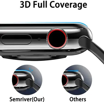 3D Full coverage Serv Karastatud Klaas Apple Vaata 40/44mm Seeria 6 SE 5 4 Ekraani Kaitsekile Apple Vaata 38/42mm Seeria 2 3