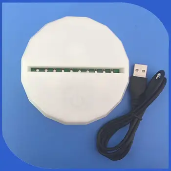 3D Led Lamp Base Helendav Öö Valguses USB-Touch-7 Värvi Muuta Lamp Omanik Valgustus Baasi Võistluskalendri Asendamine Akrüül Tabel Lamp