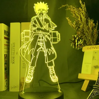 3d Led Öö Lambi Jaapani Anime Naruto Joonis Nightlight Lapsed Laps Magamistuba Dekoratiivne Valgustus Touch Sensor Neoon Märke