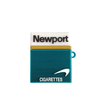 3D Naljakas Newport Roheline Sigaret Kasti Silikoonist Kaitse Kõrvaklappide Juhtudel Apple Airpods 1 2 Pro Kõrvaklapid Kate Tarvikud