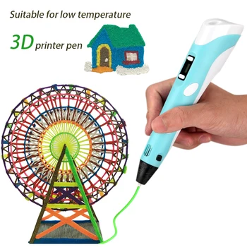 3D Pliiats LED Ekraan DIY 3D-Printimine Pen 50M PLA Hõõgniidi Loova Mänguasja Kingitus Lastele Joonistus Disain 3D Printer Pliiatsi Joonistus Stift