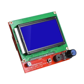 3D Printeri Osad LCD 12864 KAJASTATUD, LCD juhtpaneel 12864lcd ekraan, 3D Printer Smart Töötleja RAMPS1.4