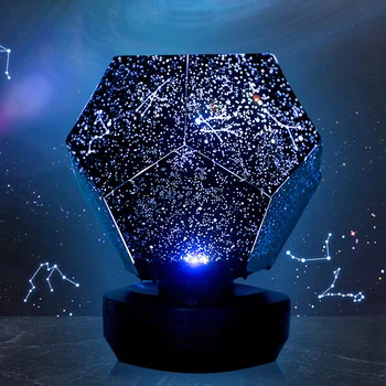 3D Projektor Star night Light Romantiline LED Tähine Öö Lambi Lastele Magamistuba Tähtkuju Projektsioon Kodu Planetaarium