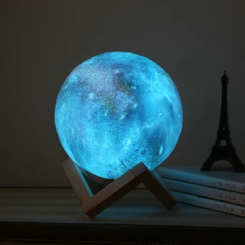 3D Tähine Tuled Amazon Loominguline Öö Valguses Värvitud Moon Light USB-Öine Valgus