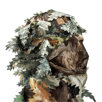 3D Unisex Leaf Pime Mask Väljas Multi-funktsionaalne Matka-Jahindus Biooniline Kamuflaaž Peakatted CS kate seadmed leaf mask