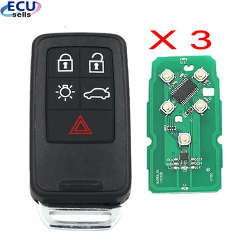 3TK* 5 nupud Smart Remote Key for Volvo XC60 S60 S60L V40 V60 434mhz id46 Chip, PARIMA KVALITEEDIGA