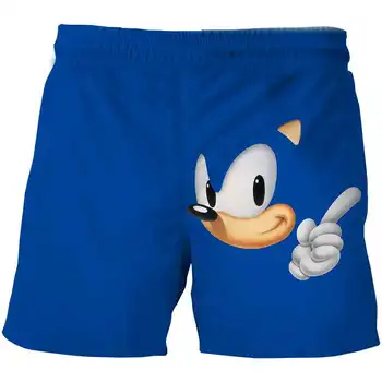 4-14Yrs Kids Püksid Poisid Tüdrukud Suvel Sport Lühikesed Püksid Unisex Laste Sonic the Hedgehog Vabaaja cartoon ülehelikiirusel Lühikesed Püksid