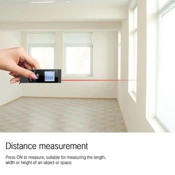 40M Smart Digitaalne Laser Distance Meter Vahemikus Kaasaskantav USB Laadimine Rangefinder Mini Pihuarvutite Kauguse Mõõtmise Arvesti