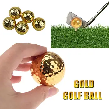 45 g Golf Ball Peen Kuldne Pinnatud Koolitus Palli Set Double-layer Sünteetiline Kummi