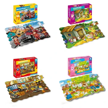 45PCS Mosaiigi Montessori Haridus Mänguasjad BOX Set Mõistatusi Lapsed 2 Kuni 4 Aastat Vanad Mänguasjad, Kingitused 2020. Aasta Uus Laste Mõistatusi