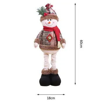 48cm Xmas Lumememm Santa Claus Põhjapõdrad Seisvad Nukud Mänguasi Christmas Ornament Kodu Poole Teenetemärgi Kingitus