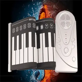 49 klahvi kõlar küljest rulli elektrooniline klaver portable folding elektrooniline pehme klaviatuur rulli klaver