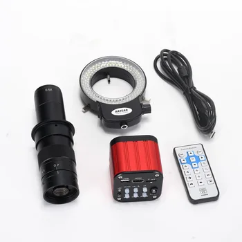 4K Digitaalse Mikroskoobi Sony Sensor HDMI-USB-Tööstus-Video Mikroskoobi Kaamera 180X Objektiiv 144 LED-PCB CPU Remont