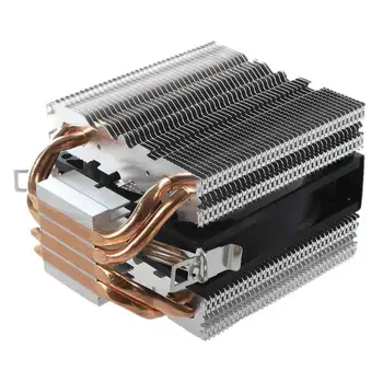 4tk Heatpipe Radiaator Sinine LED Hüdrauliline Laagri CPU Jahuti Ventilaator Heatsink Intel LGA1150 1151 1155 775 1156 AMD Fänn Jahutus
