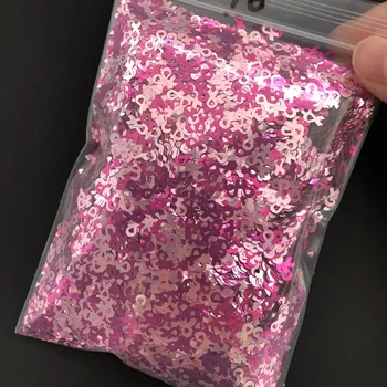50g Lindi Vibud südame Holograafiline Litrid Glitter Pakk opp kott