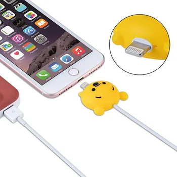 50tk Cute Cartoon Telefon USB-kaabli abil protector for iphone kaabel chompers juhe looma hammustada laadija juhe omanik korraldaja kaitse
