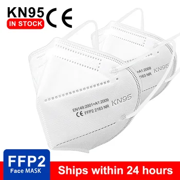 50TK FFP2 KN95 Filtreerimine Näo näomaskid Tolmukindel Ohutuse Mittekootud Kõrvaklamber Suu Mask Kaitsva KN95 FFP2 Mascarillas
