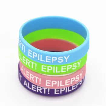 50TK Meditsiiniline Häire Käevõru Epilepsia Silikoon Käepael Teadlikkust Armband Silikoonist Käevõrud&Bangles Lapsed Hulgi SH135K
