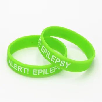 50TK Meditsiiniline Häire Käevõru Epilepsia Silikoon Käepael Teadlikkust Armband Silikoonist Käevõrud&Bangles Lapsed Hulgi SH135K