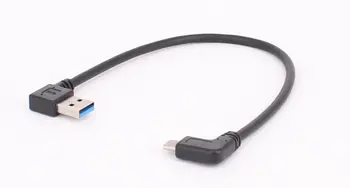 50tk/palju Parem vaatenurk USB-C Kaabel Laiendamine 90 Kraadi C-Tüüpi USB 3.0 Õige Nurga all Mees Konverter, Andmete Sünkroonimine Laadimine