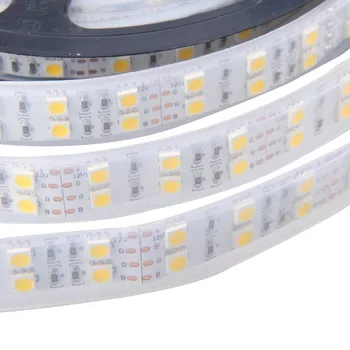 5m 600 LED 5050 SMD 12V veekindel paindlik valgus 120 led/m LED riba-valge/soe valge IP67 toru veekindel LED-lindid 5m/rull