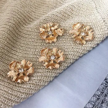 5tk Gold diamond flower sulamist plaastrid clothesing DIY käsi juuksed kott, kingad, karp teenetemärgi tarvikud, materjalid