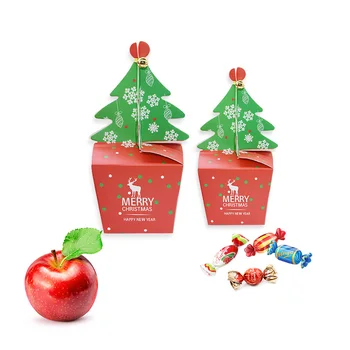 5tk Mini Christams kinkekarbis Apple Pakendid Paberist Karbid Lapsed Käesoleva Xmas Kodu Poole Kauplus Suupiste Candy Pakkimise Kotid