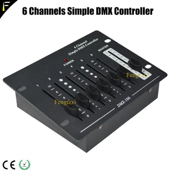 6 Channel Lihtne DMX Kontroller Lava Valgus Seadmete DMX Remote Portable Konsool/Controller DMX512 Etapp Valgustid Kontroll