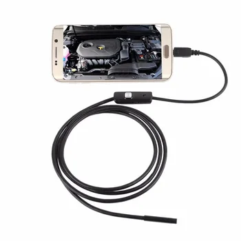 6 LED-7mm 3/3.5/5m Objektiivi USB Kontrolli Endoscope Kaamera Madu Toru IP67, Veekindel Borescope Android PC