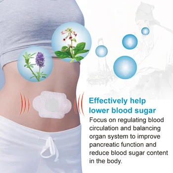 6 Tk Diabeet Plaaster Looduslik Taimne Stabiliseerub Vähendada Veresuhkru Tasakaalu Glükoosi Sisaldus