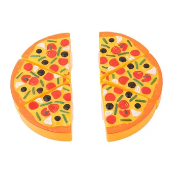6 Tk/set Simulatsiooni Pizza, Lapsed, Köök Teeselda, Esita Mänguasjad Toidu Keetmiseks Mängu Laste Klassikaline Loominguline Lõikamine Mänguasjad Kingitus