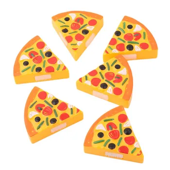 6 Tk/set Simulatsiooni Pizza, Lapsed, Köök Teeselda, Esita Mänguasjad Toidu Keetmiseks Mängu Laste Klassikaline Loominguline Lõikamine Mänguasjad Kingitus