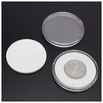 60 Tk 46 mm Mündi Juhtudel Kapslid Omanik Kohaldada läbipaistvast Plastikust Ring Ladustamise Kasti
