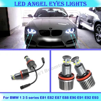 60W LED Auto Halo Rõngad Auto Angel Eyes Pirnid BMW 1 3 5 Z X-seeria, E90 E91 E92 E93 M3 E60 E89 E81 E82 E87 E88 X5 E70 X6 E71