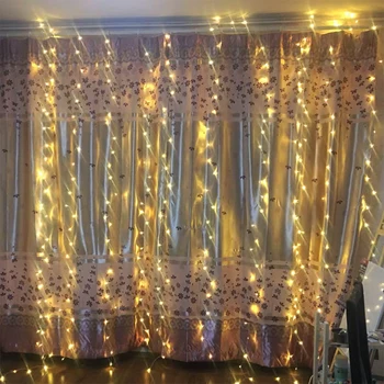 6X3/8x3M LED Kardin Dekoratiivsed Tuled Vanik jõuluehe Pool Uut Aastat, Pulmi Haldjas Tuled Puhkus Valgustus