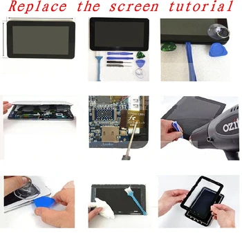 7-tolline Tablett touch Ginzzu GT-7100 GT7100 puuteekraani klaas, digitizer asendamine remont paneel, Tasuta shipping