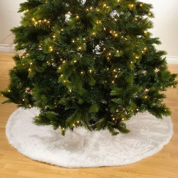 78/90cm 2021 Uus Aasta Jõulupuu Seelik Valge Vaip Jõulupuu Seelik Baasi Põranda Matt Kate Christmas Tree Teenetemärgi