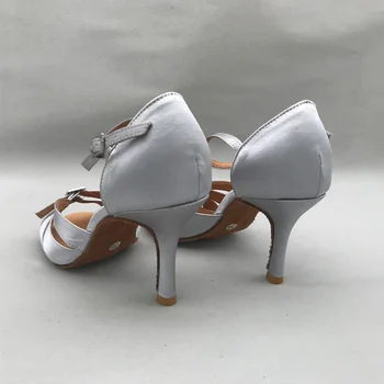 8.5 cm kontsa Seksikas Elegantne ladina Tantsu Kingad naistele Salsa kingad pratice kingad mugavad kingad MS6214GR madala kontsaga saadaval