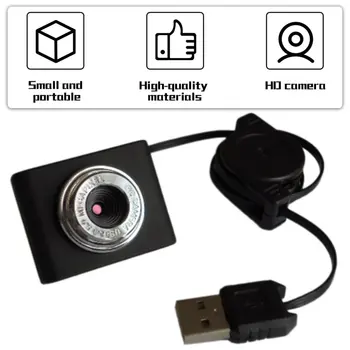 8 Miljonit Pikslit Mini Veebikaamera HD Web Arvuti Kaamera, Mikrofon Lauaarvuti Sülearvuti USB-Plug and Play Video Helistamine