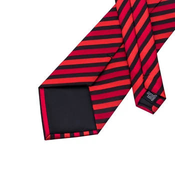 8 Stiilid Klassikaline Triibuline Luksus Brändi Siidist Lipsud, Meeste Punane Sinine Äri Pool Pulm Lipsu Komplekti Kõrge Kvaliteediga Hi-Tie